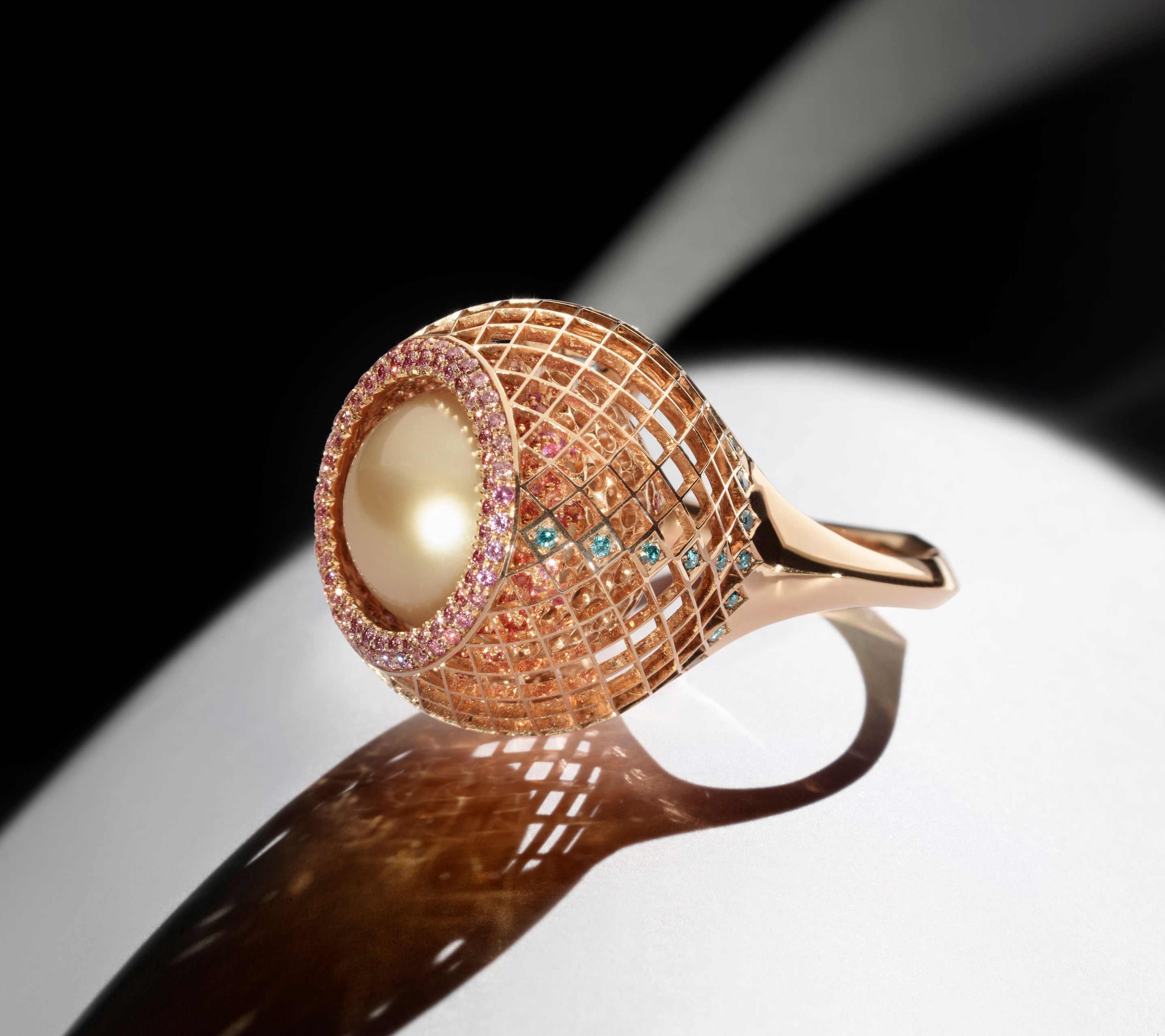 Nigel O'Reilly, 'The Orb' ring worn by Helena Christensen for Numéro Switzerland September 2024