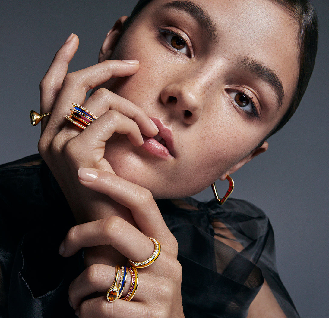 Gold ring by jewelry designer Andy Lif