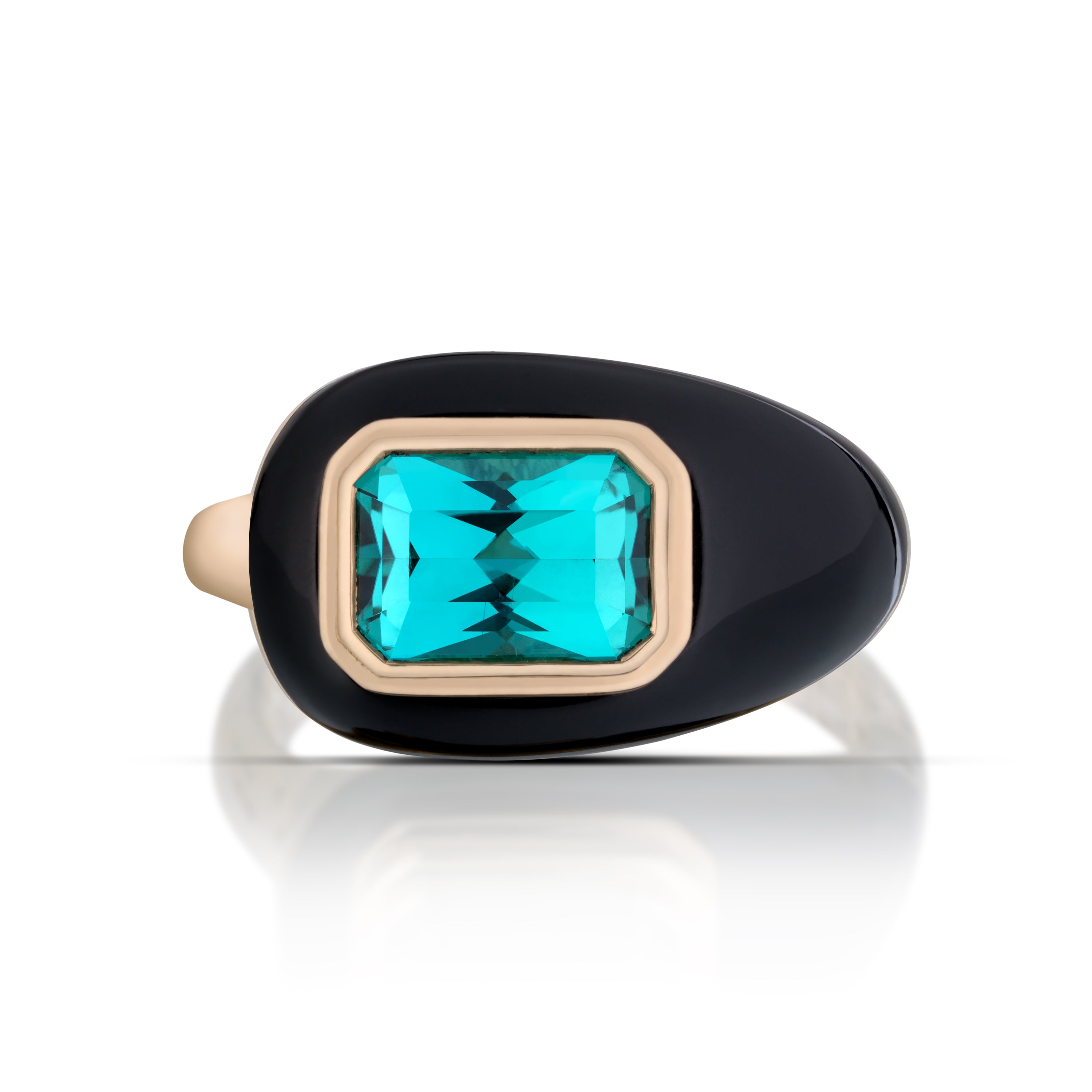 Black Jade ring by fine jewelry designer House of Lif