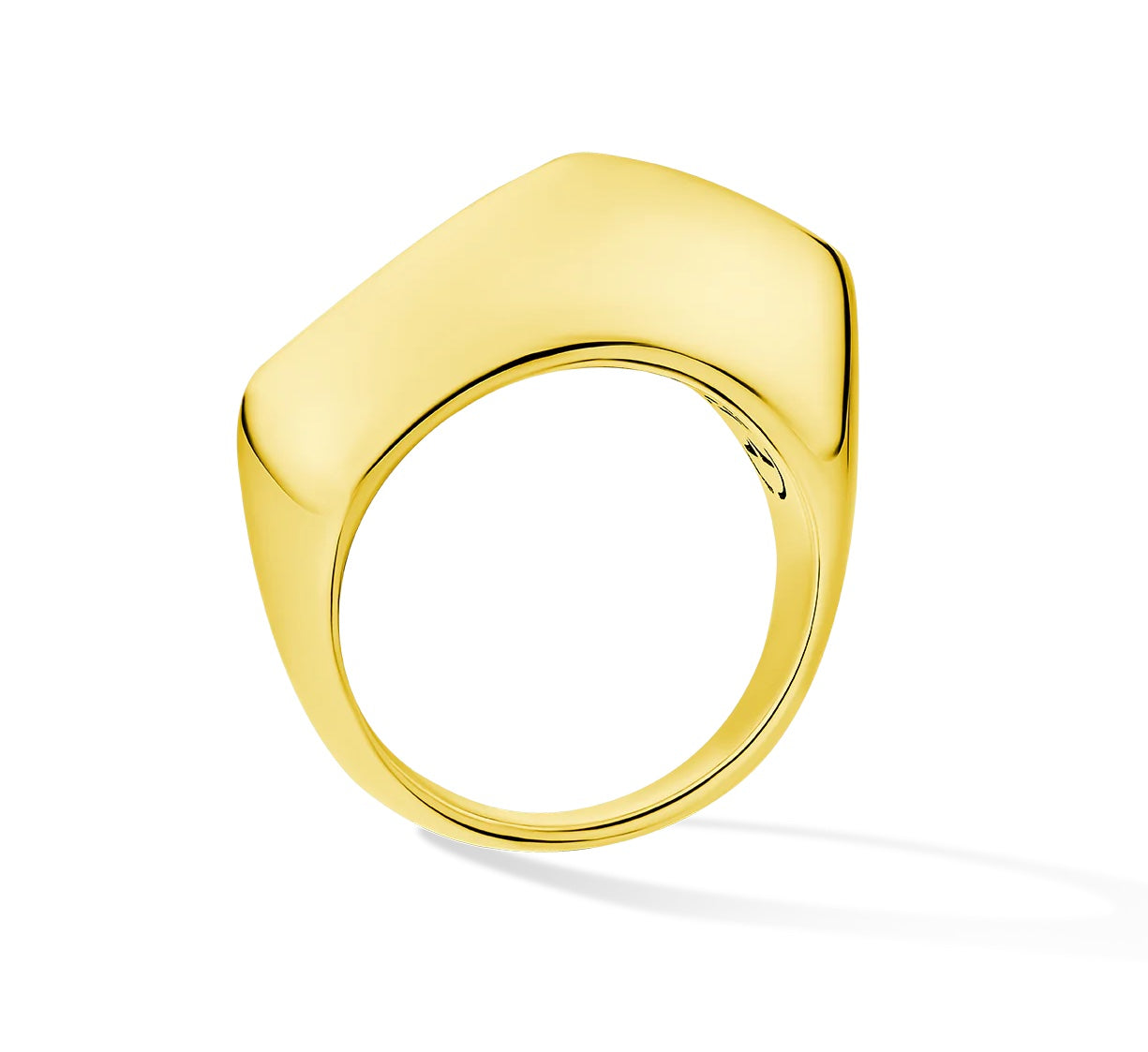 Gold Cobra ring by fine jewelry designer Andy Lif