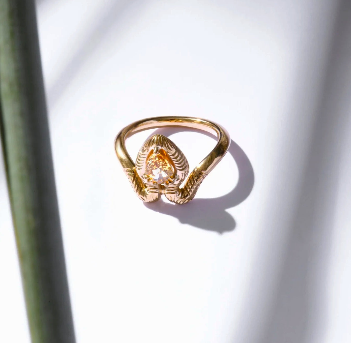 Yellow Sapphire. 18k Gold ring. Fine Jewelry. Luxury Gifting. Capucine H. Paris. Ethos of London.