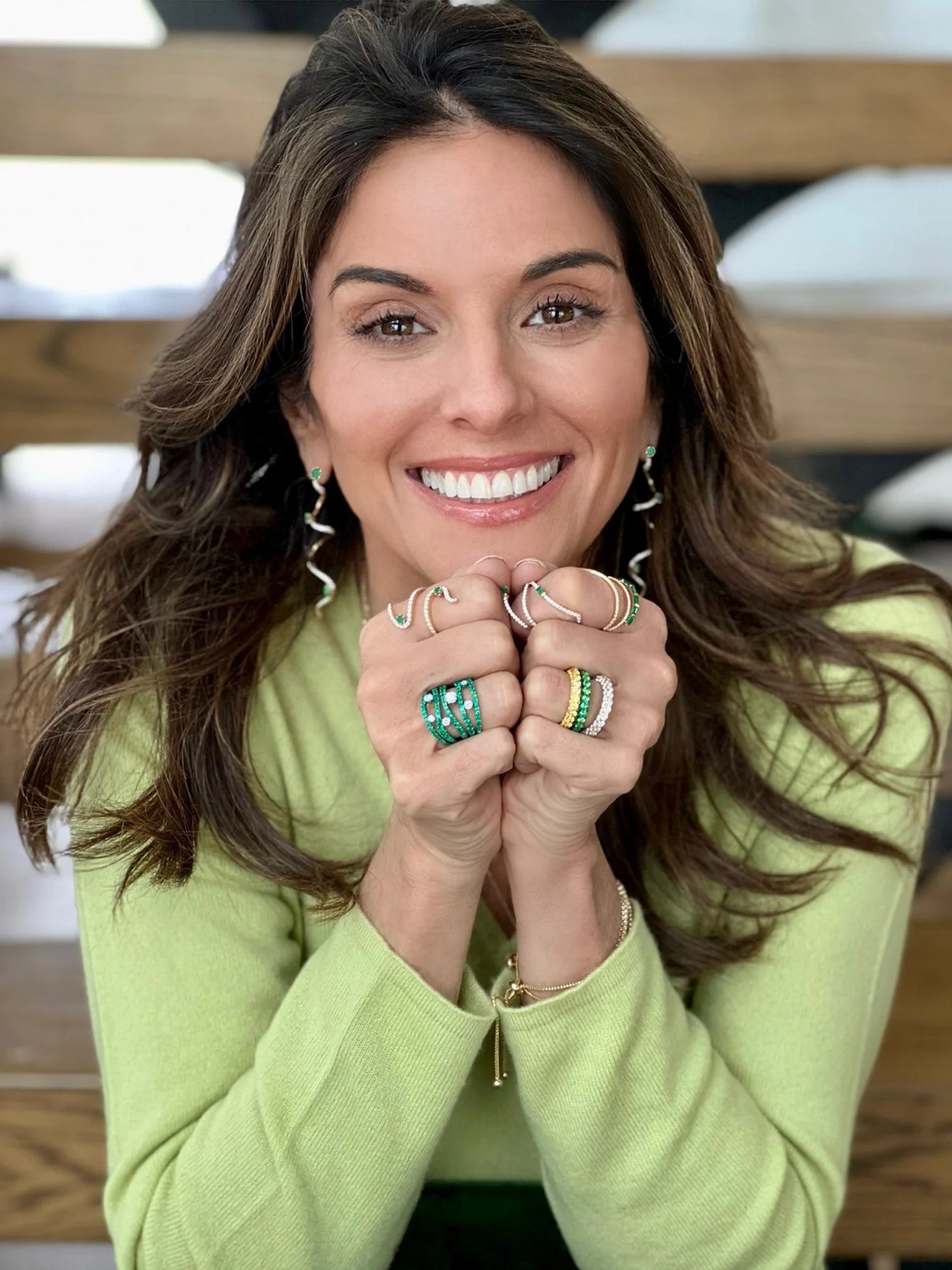 Diamonds Emerald Rio Cage ring, Graziela Gems, luxury gifting, Fine Jewelry