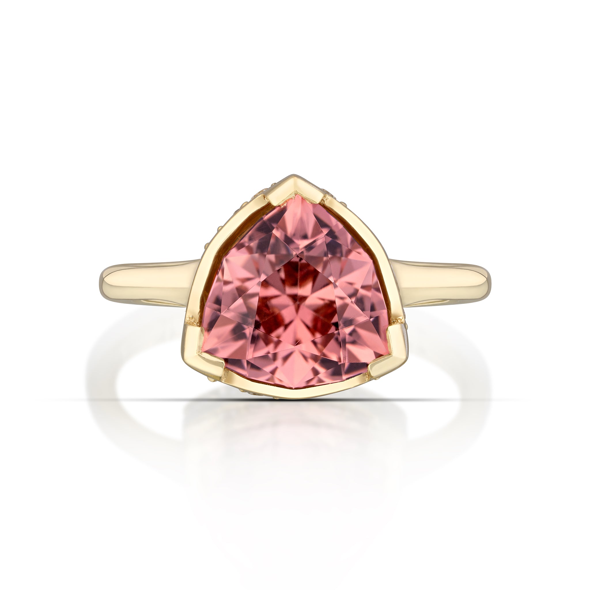One-of-a-kind pink tourmaline ring by fine jewelry designer Andy Lif