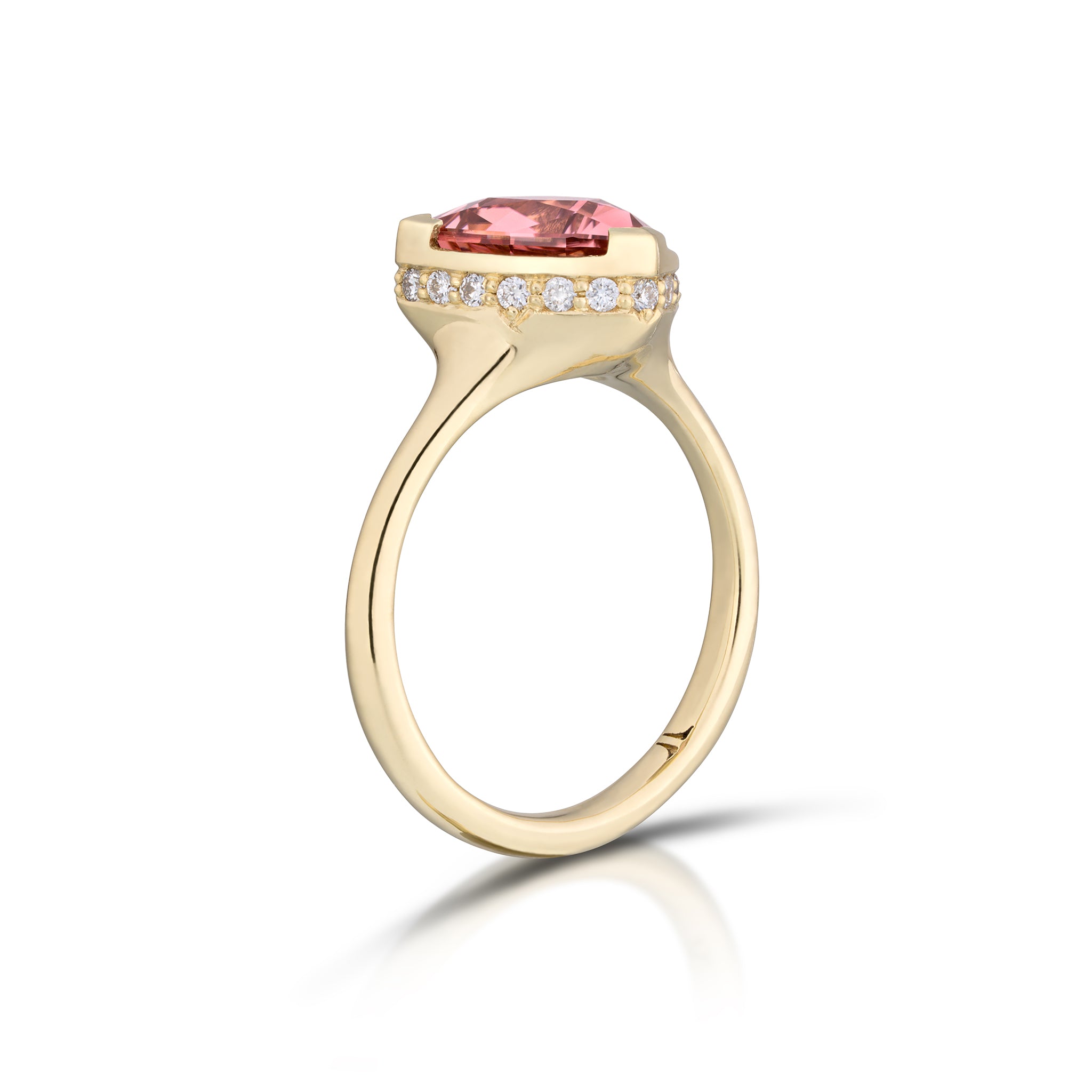 One-of-a-kind pink tourmaline ring by fine jewelry designer Andy Lif