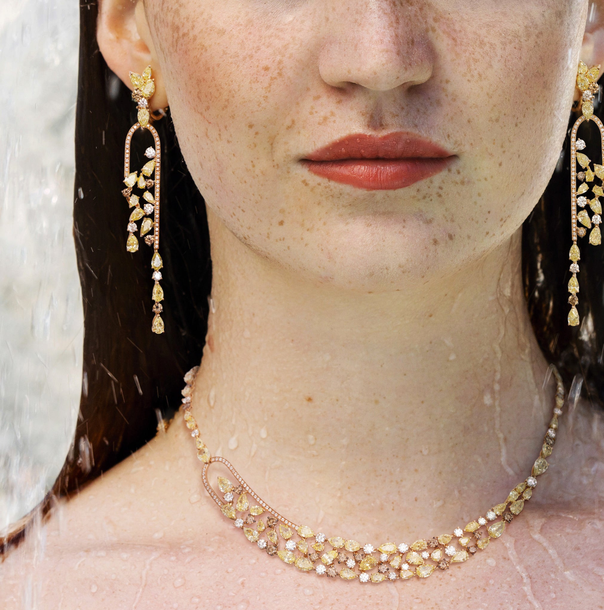 Fancy Yellow Diamond Earrings by Gismondi 1754