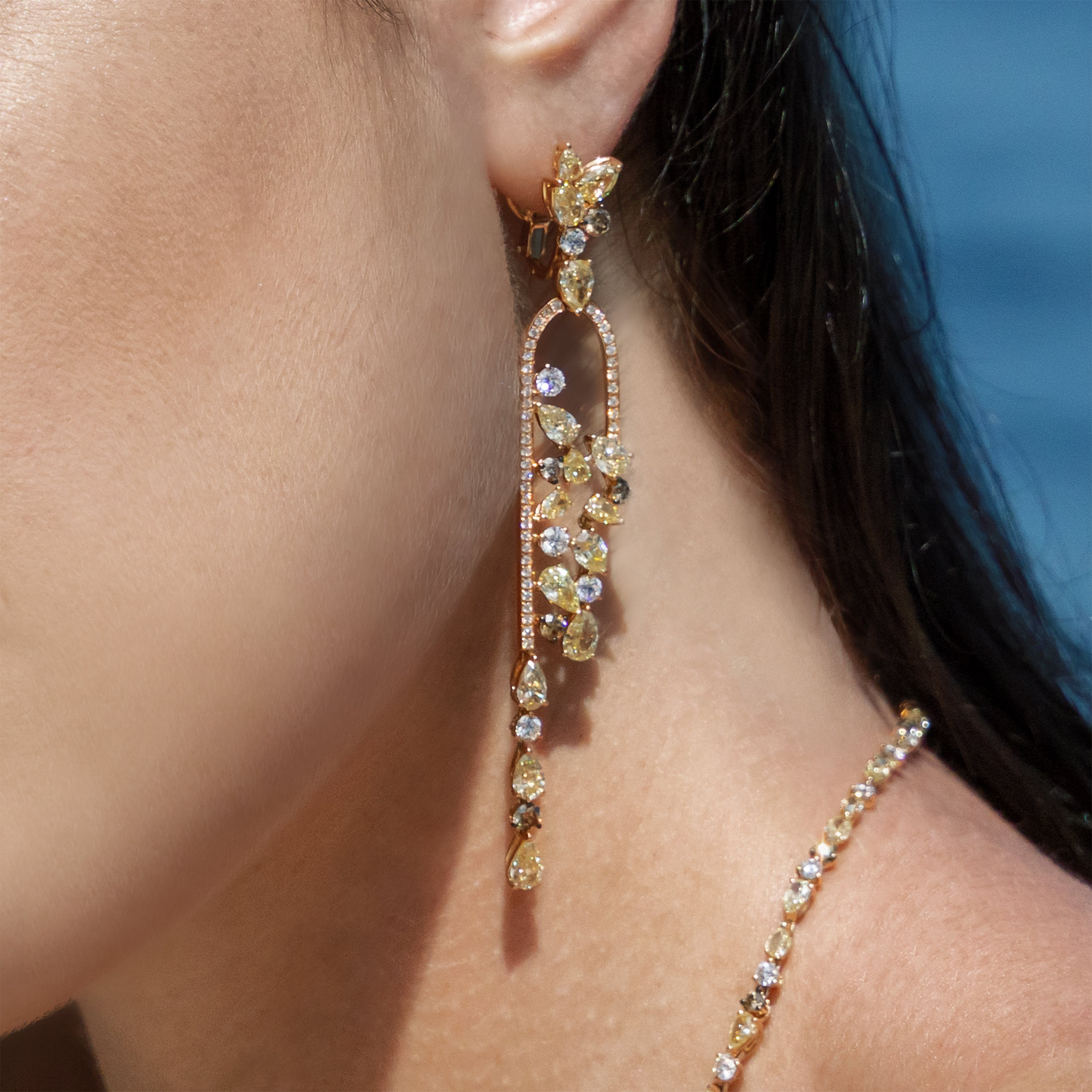 Fancy Yellow Diamond Earrings by Gismondi 1754