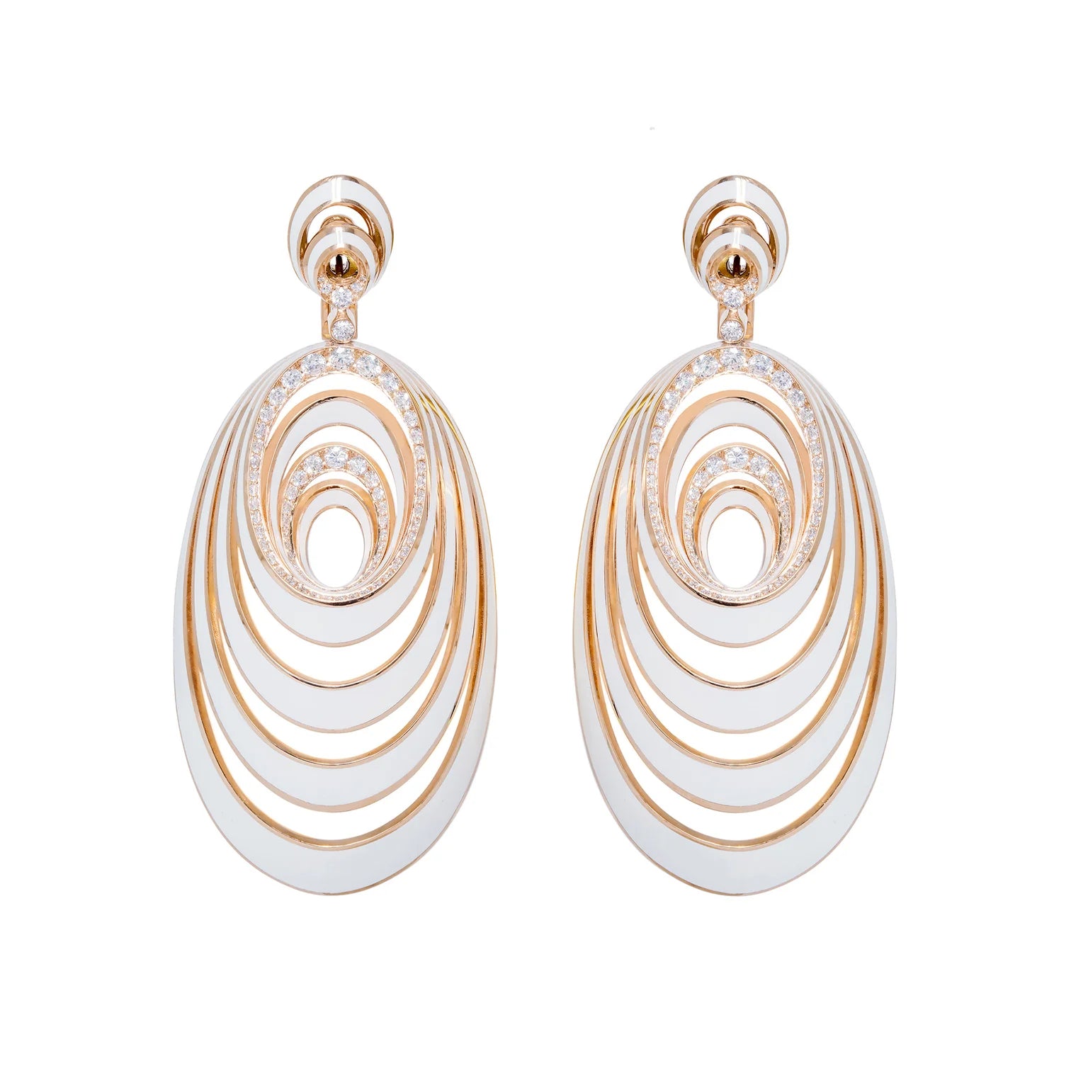 Gismondi 1754, Aura Diamond Large Ceramic Earrings