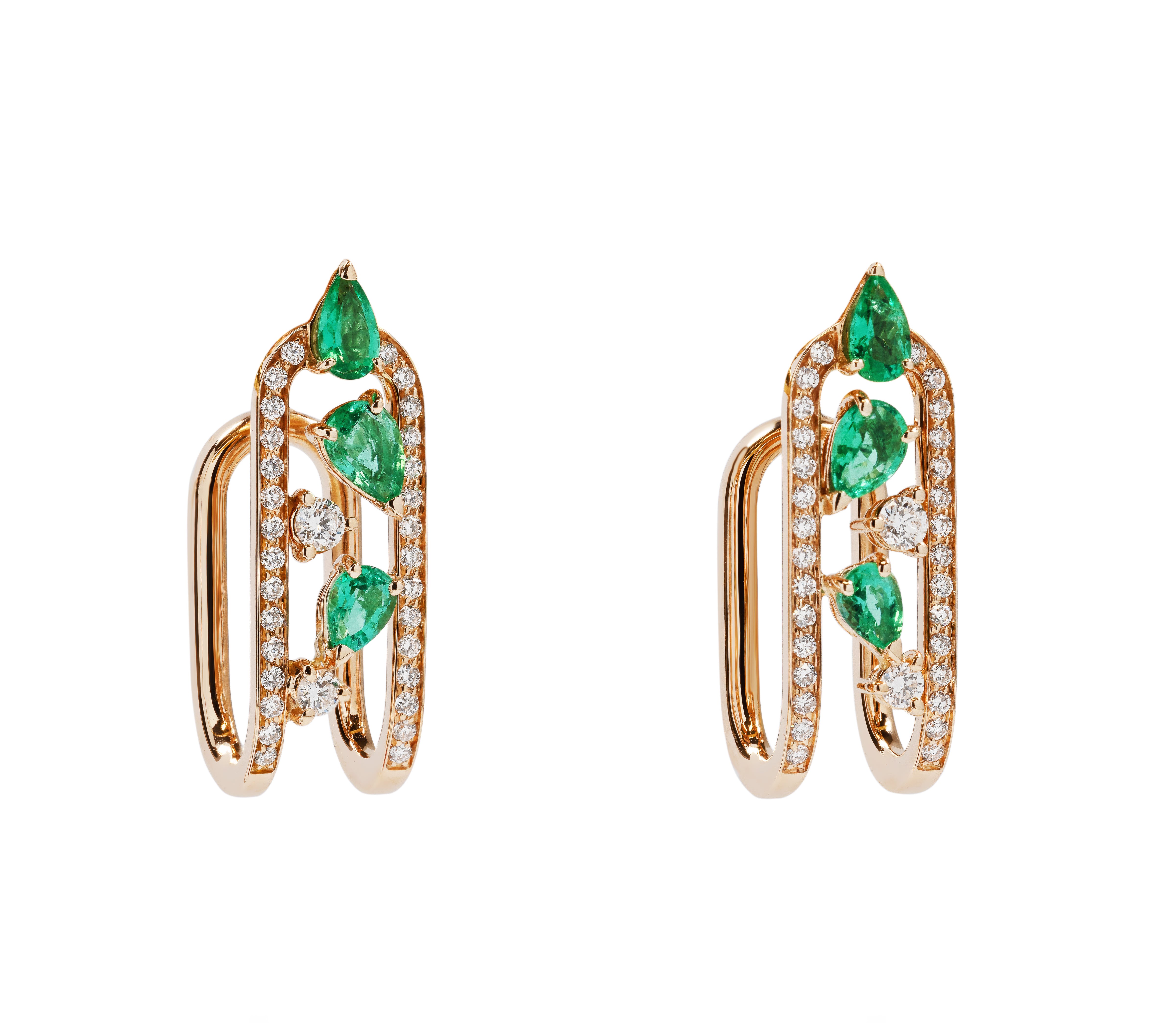 Emerald, Diamonds Earrings by Gismondi 1754