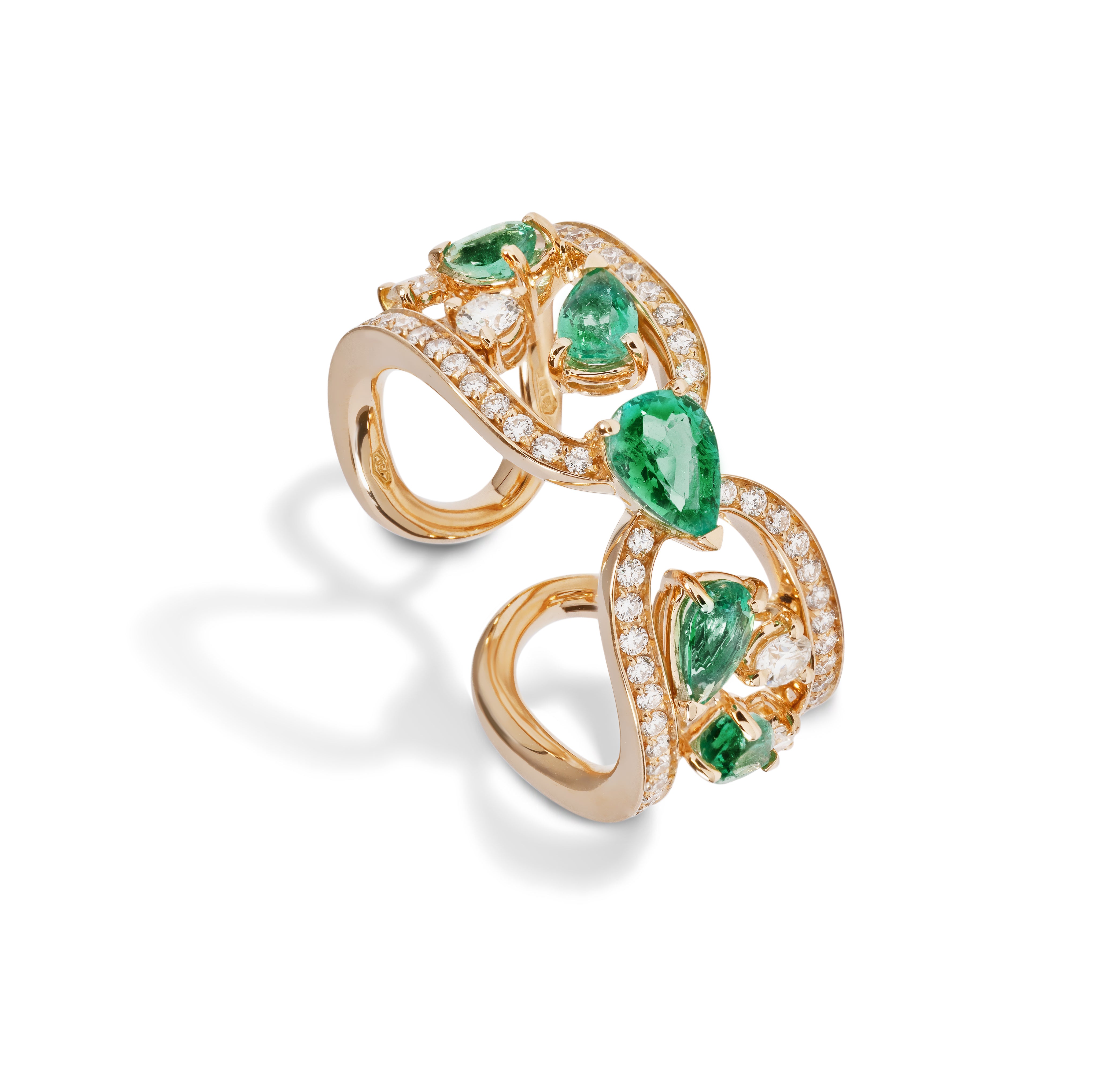 Emerald Diamond Ring by Gismondi 1754