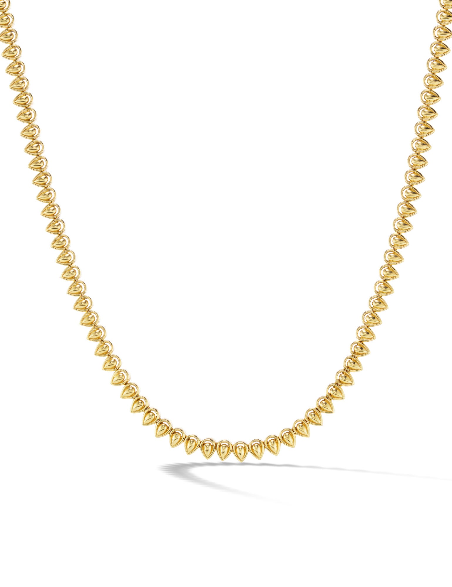 18 karat gold mandala petal necklace by fine jewelry designer Orly Marcel