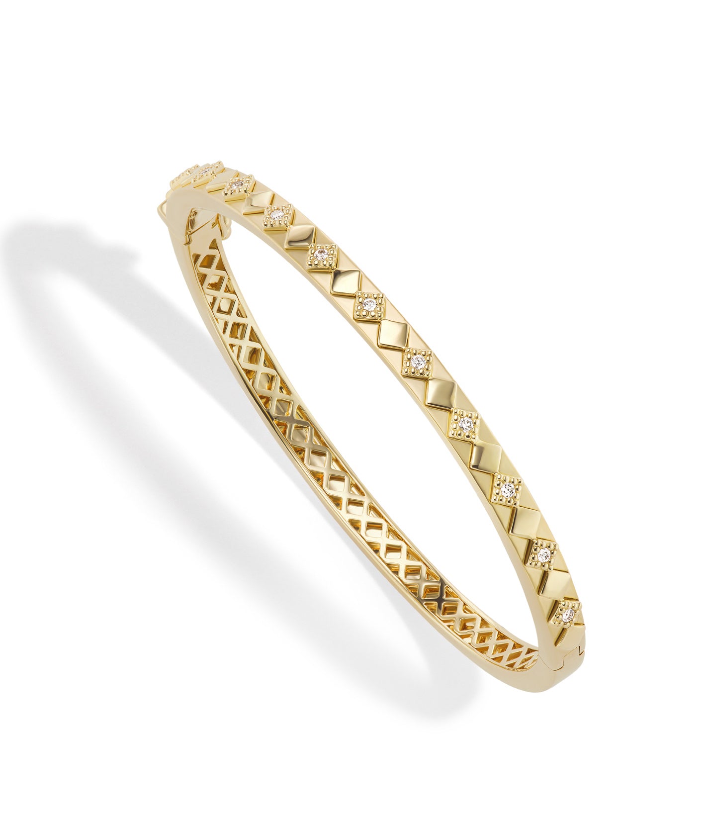 18k yellow Gold bracelet with Diamonds by fine jewelry designer Orly Marcel