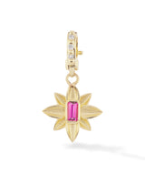 18 karat gold pink tourmaline and diamond pendant by fine jewelry designer Orly Marcel