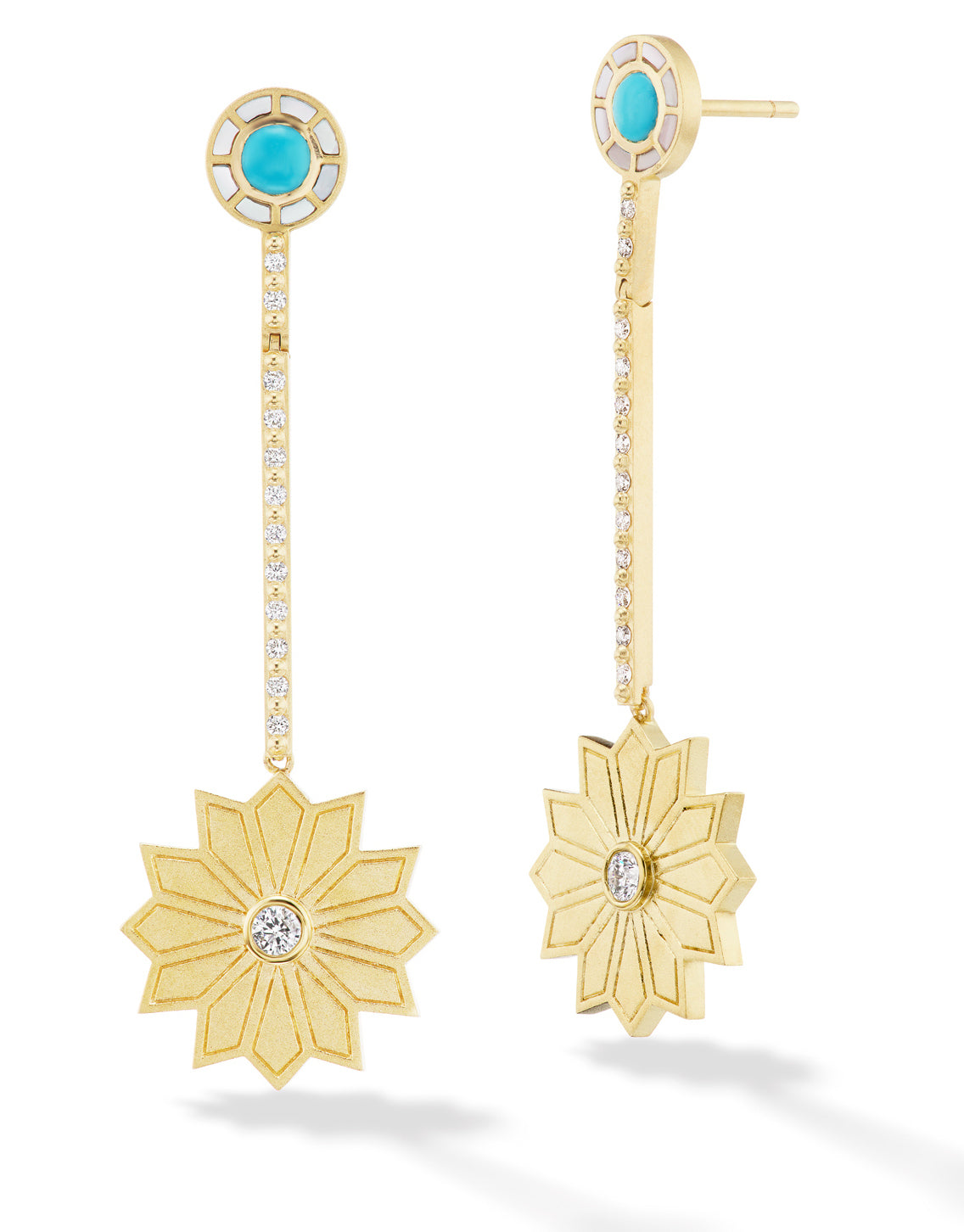 Drop earrings by fine jewelry designer Orly Marcel