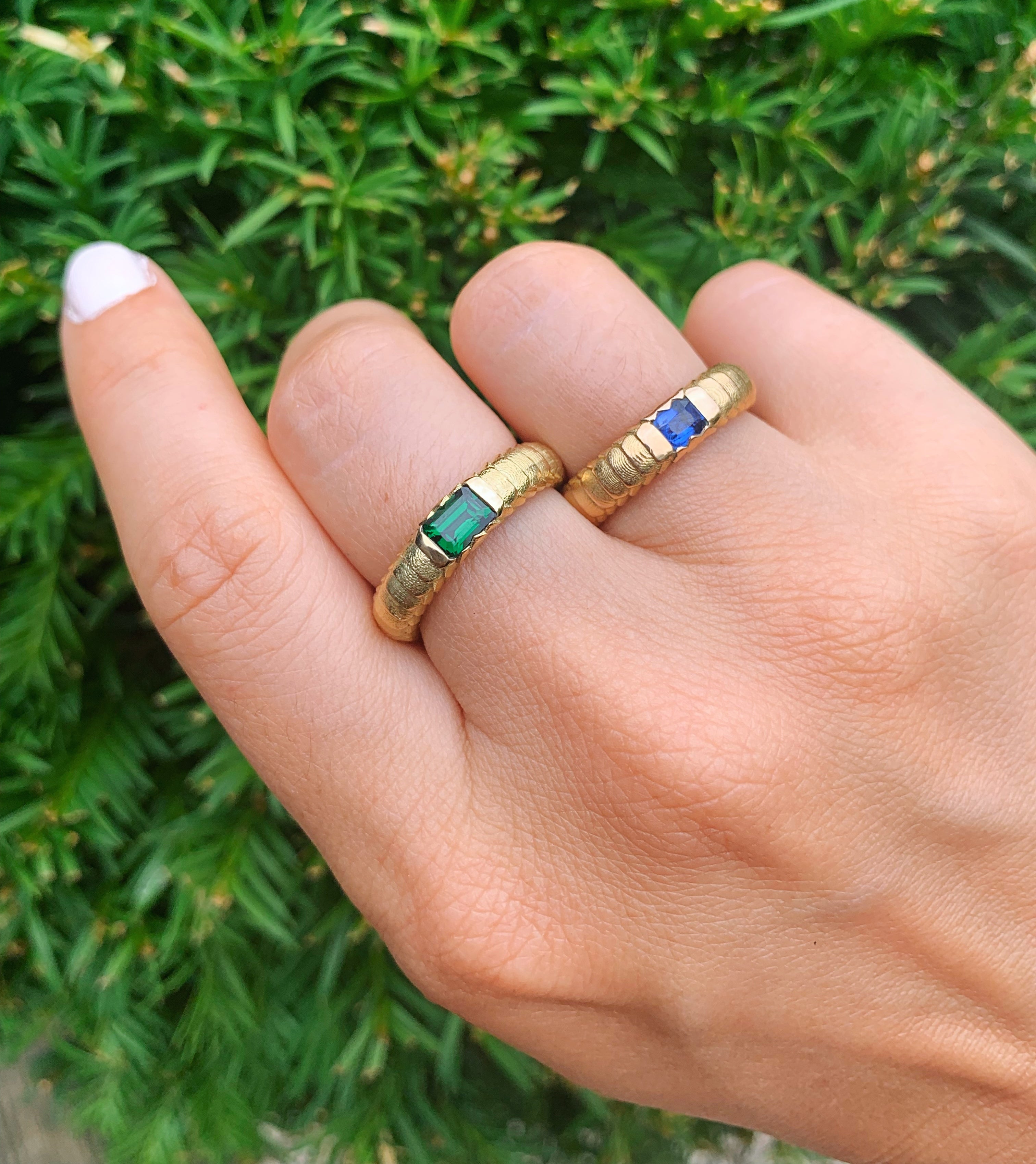 18 karat recycled yellow gold ring by fine jewelry designer Capucine H