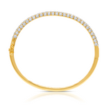 Diamond bangle in 18 karat gold by award winning fine jewelry designer Graziela