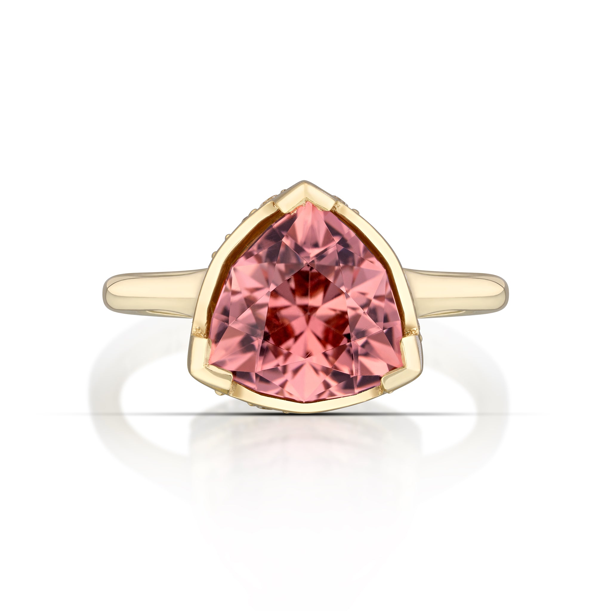 18k gold pink tourmaline ring by House of Lif. Precious jewels for everyday luxury, Ethos of London.