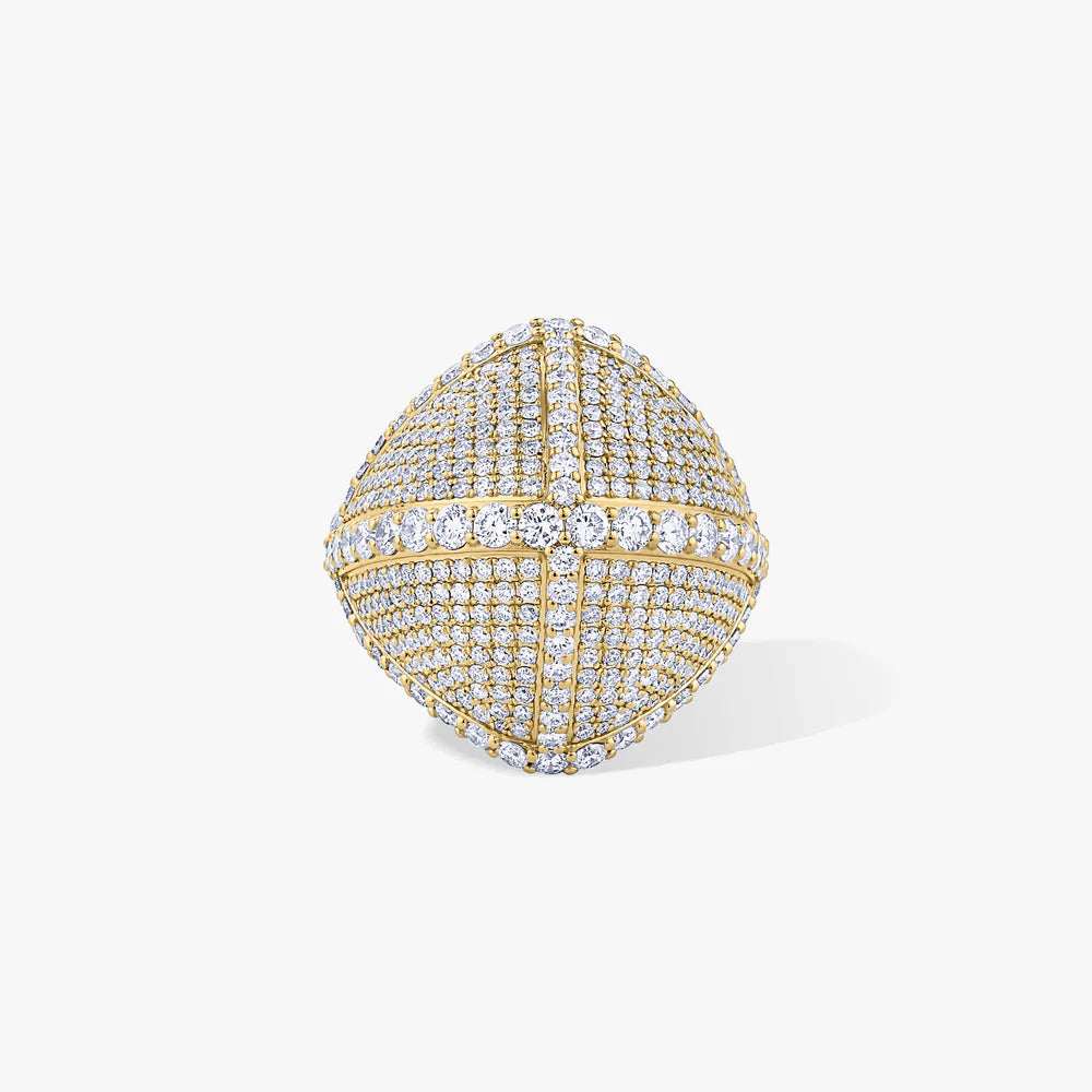 Diamond Kahina ring by Ashaha in 18k gold. Luxury gifting.