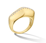 Gold and Diamond Cobra ring by fine jewelry designer Andy Lif