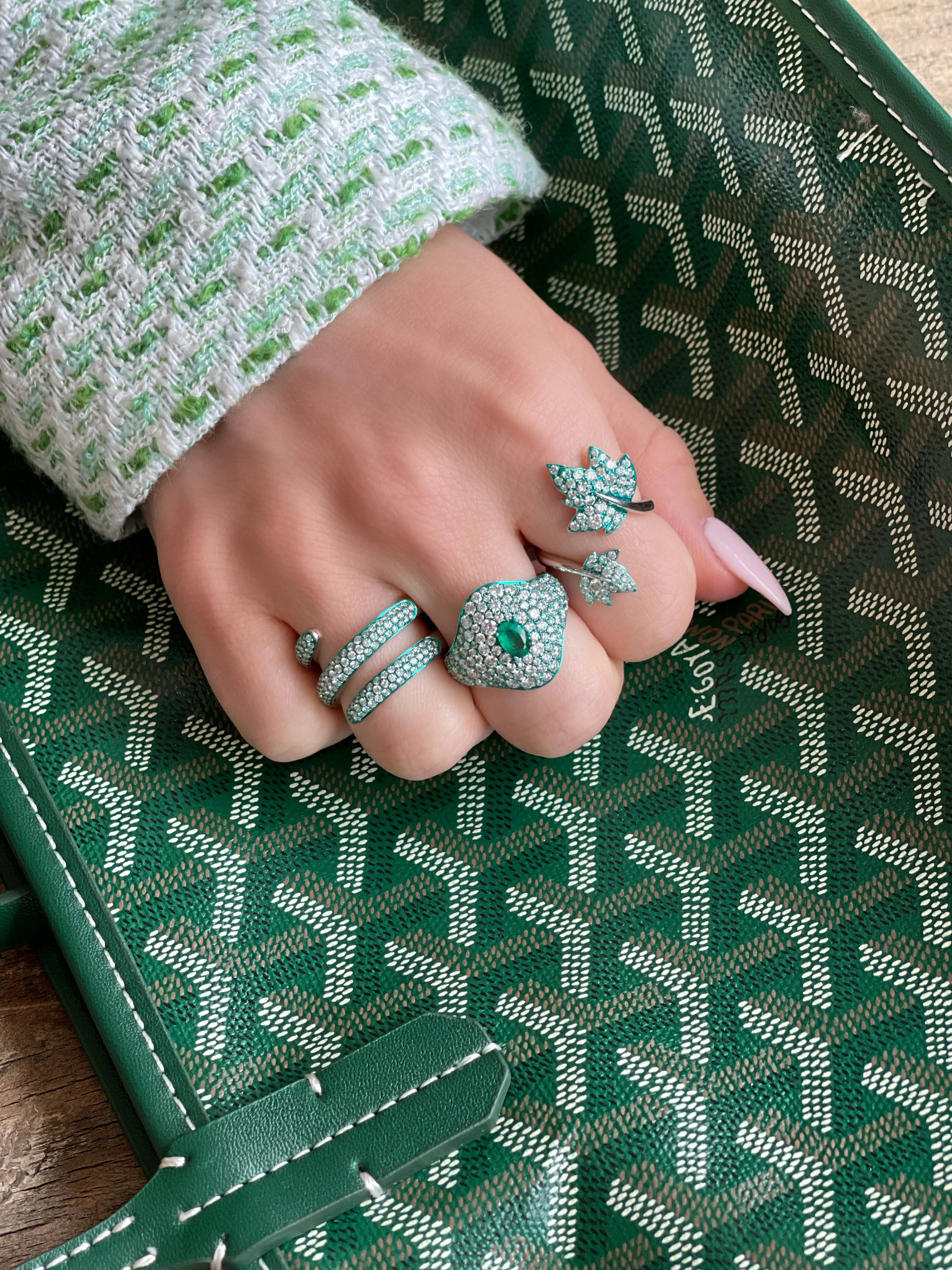 Emerald Diamond Ring, Fine Jewels, Graziela Gems, Luxury Gift