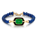 Green Tourmaline Lapis Lazuli Beads bracelet