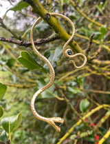 Sapphire gold snake ear cuff by jewelry designer Clio Saskia