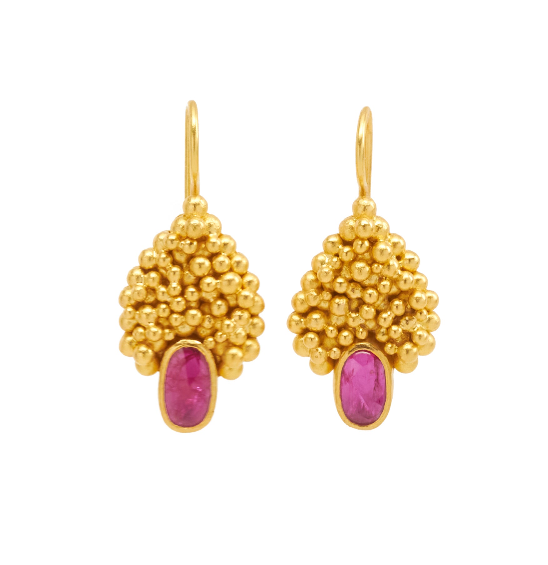 22k Gold Ruby earrings