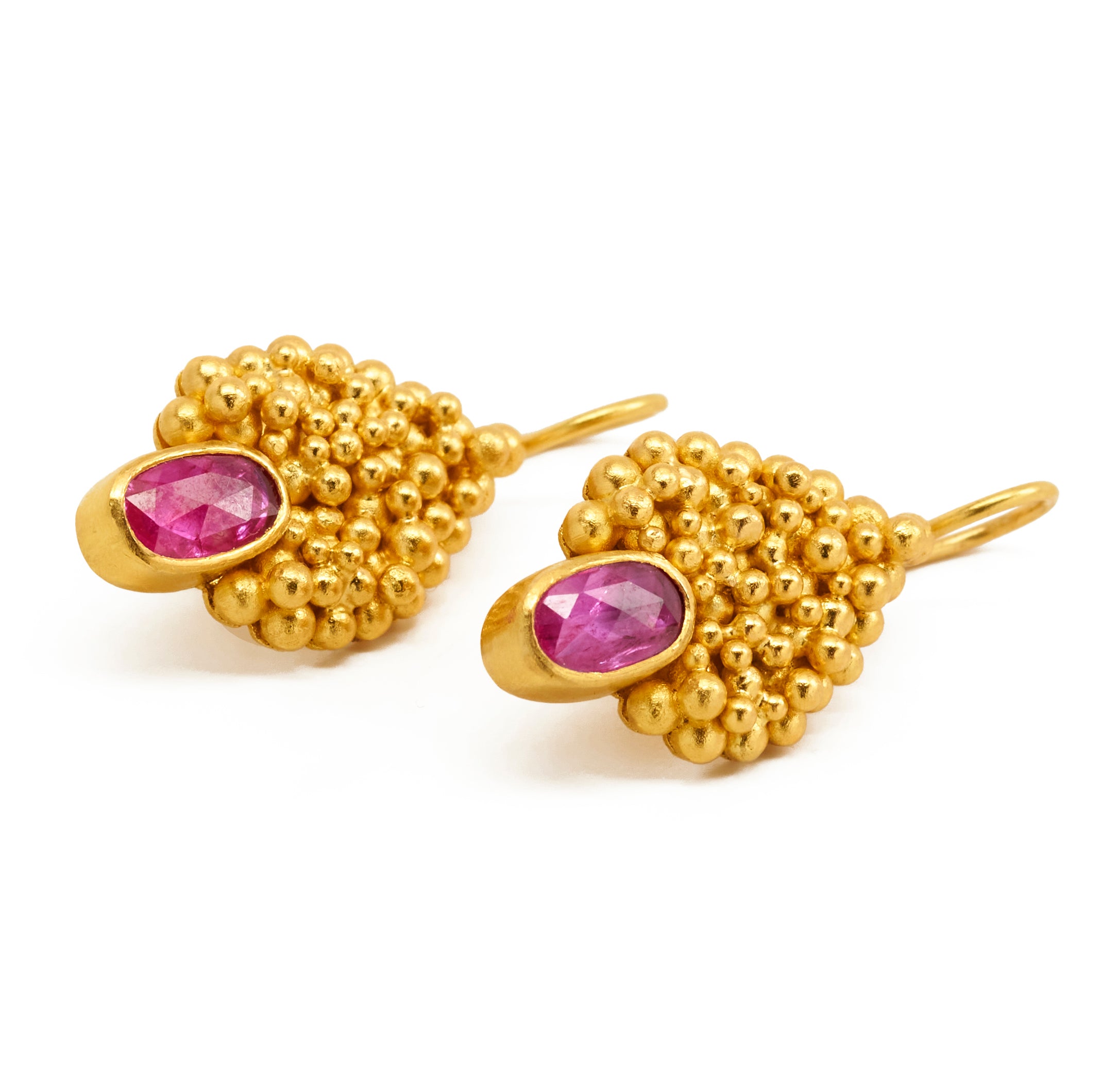 22k Gold Ruby earrings