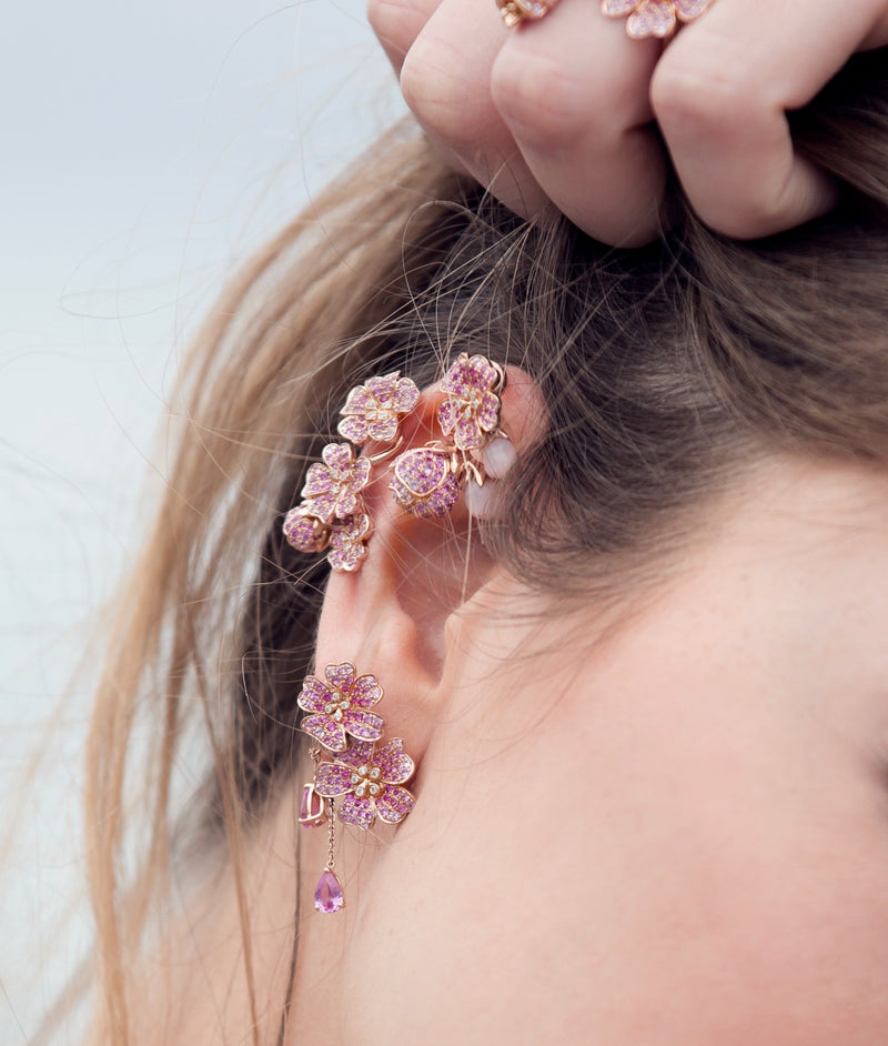 Blossom Earrings????真鍮イヤリングクリップ