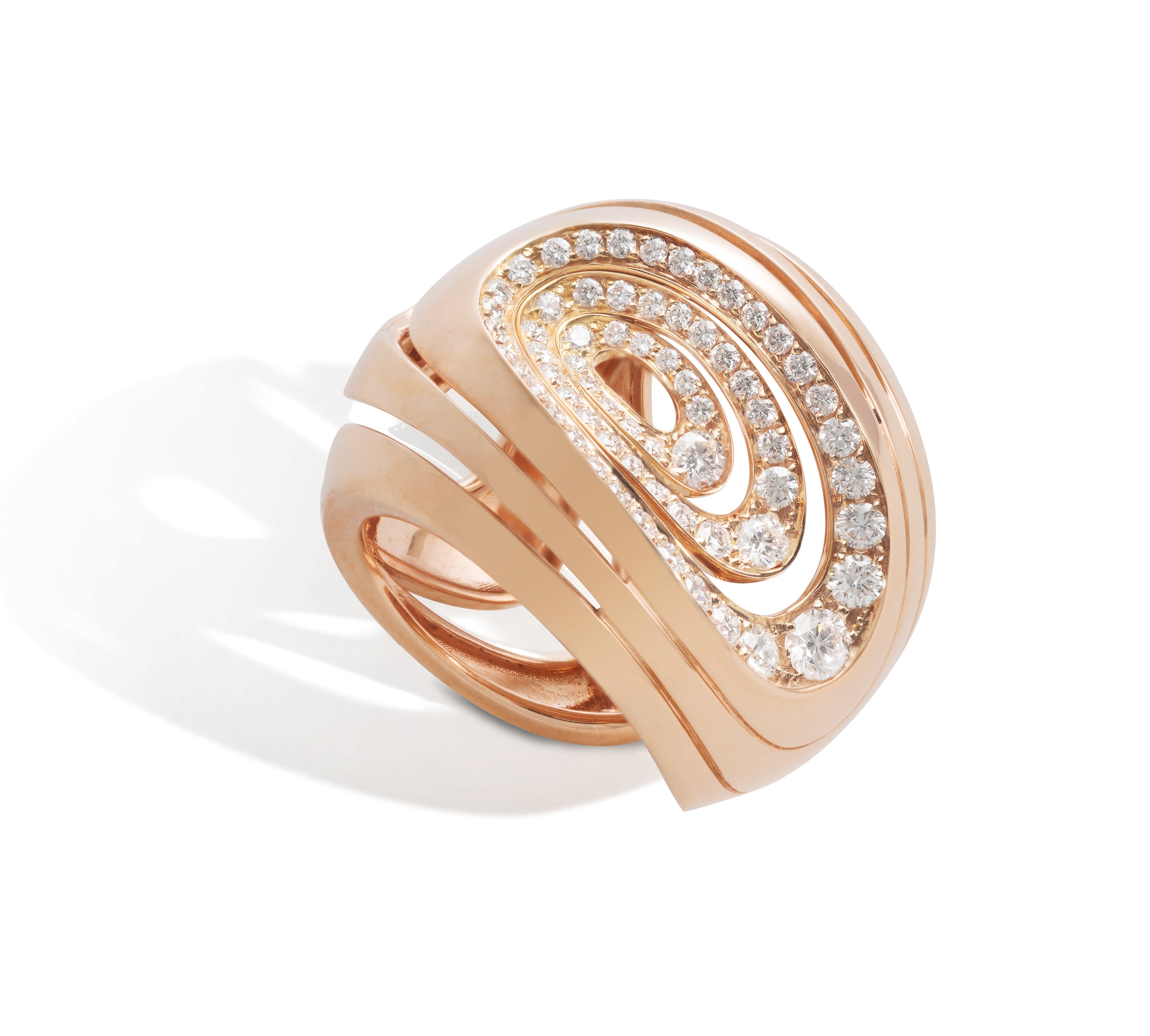 Gismondi 1754 High jewelry, Aura Diamond Ring, 18k rose gold