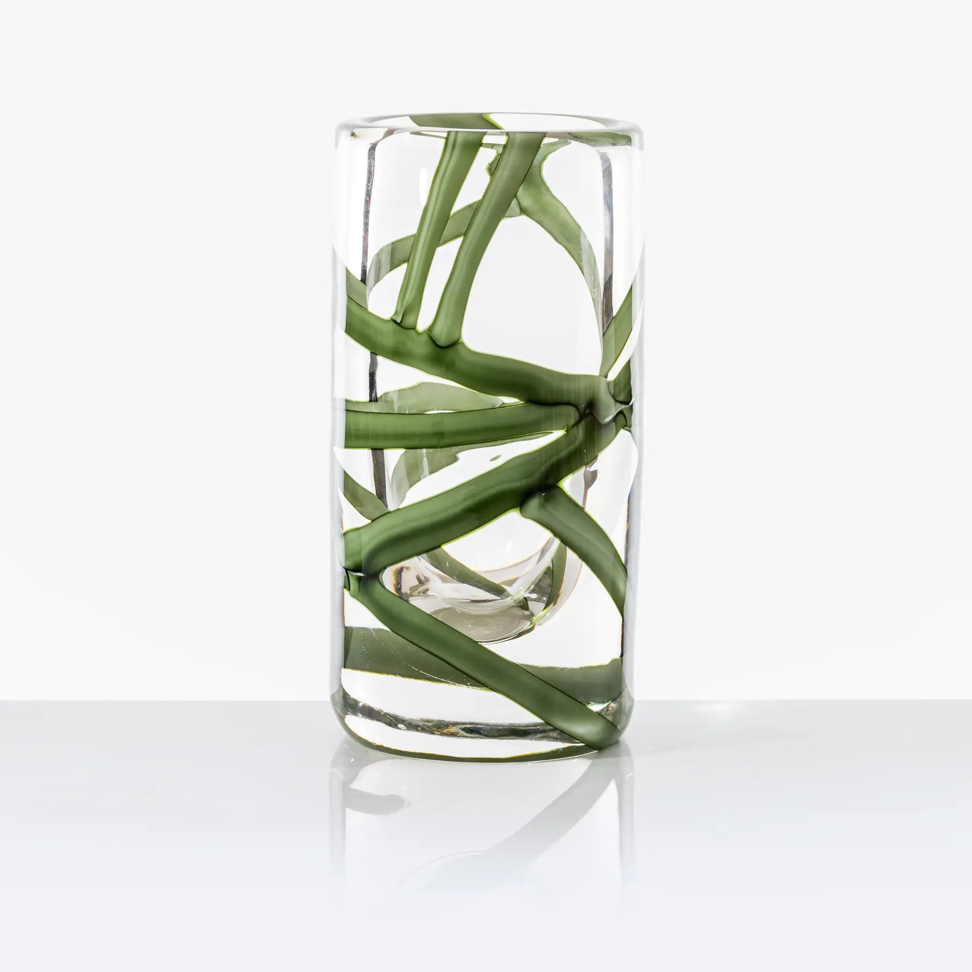 VENINI Murano Glass vase by Peter Marino. Cilindro.