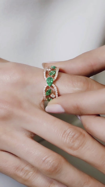 Emerald Diamond Ring by Gismondi 1754