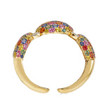Sapphire and Diamond Mosaique bangle bracelet by fine jewelry house of Piranesi