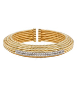 18 karat yellow gold and diamonds bracelet by fine jewelry house of Piranesi