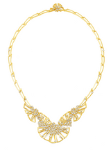 Diamond Natura Necklace in 18 karat gold by award winning fine jewelry designer Graziela