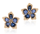 Sapphire earrings with Diamonds