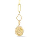 18 karat gold diamond Ganesh pendant by fine jewelry design Orly Marcel