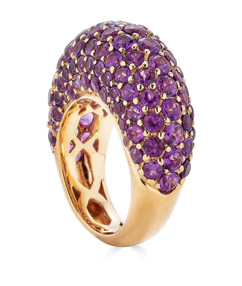 Amethyst Dome ring by fine jewelry house of Piranesi