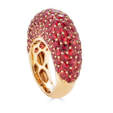 Orange Sapphire Dome Ring ring by fine jewelry house of Piranesi