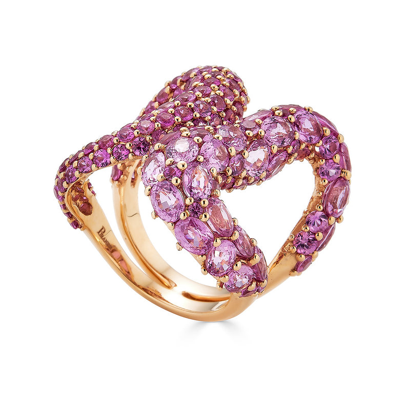 Mosaique Nell Ring in Pink Sapphire