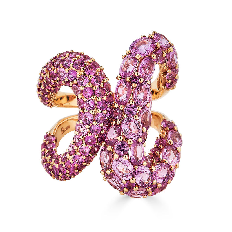 Mosaique Nell Ring in Pink Sapphire