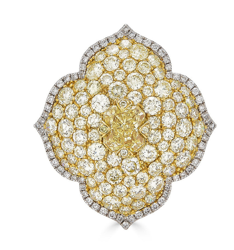 Yellow diamond pacha ring by fine jewelry house of Piranesi