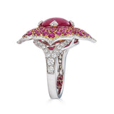 Ruby and diamond ring by fine jewelry house of Piranesi