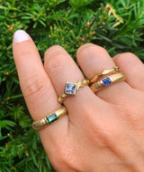 18 karat recycled yellow gold ring by fine jewelry designer Capucine H