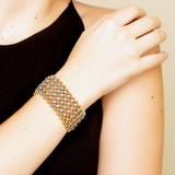 Diamond Bracelet in 18 karat Gold by fine jewelry designer ESTAA