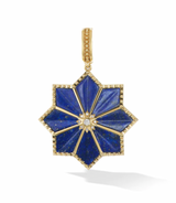 Lapis Lazuli Pendant with 24" gold chain by fine jewelry designer Orly Marcel