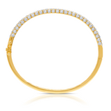  Diamond bangle in 18 karat gold by award winning fine jewelry designer Graziela